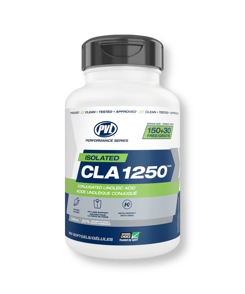 PVL Isolated CLA 1250 - Conjugated Linoleic Acid - 180 Capsules