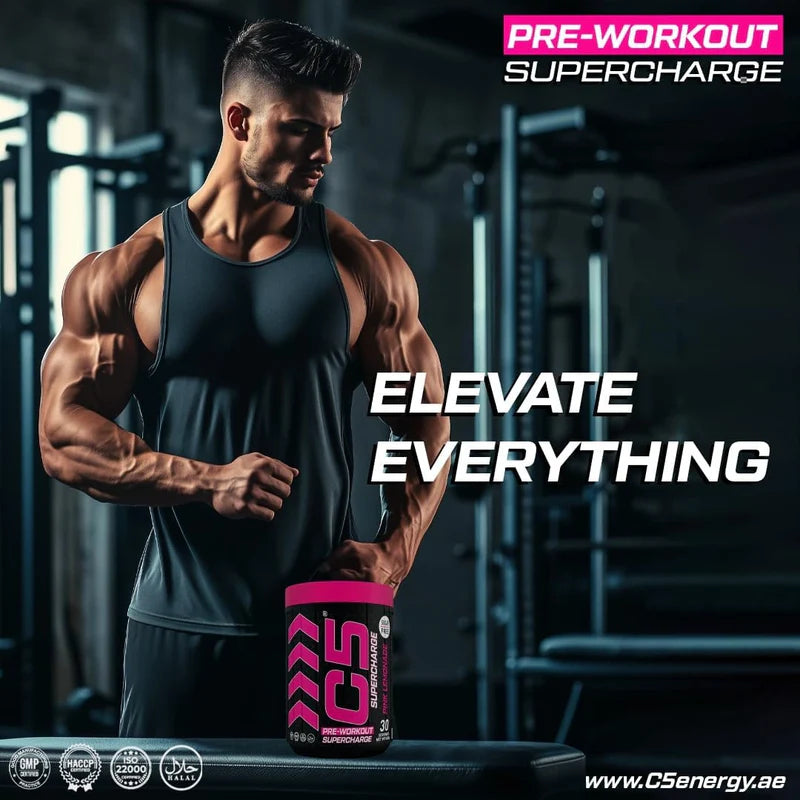 Ultramade C5 Supercharge Pre Workout Powder - 30 Servings