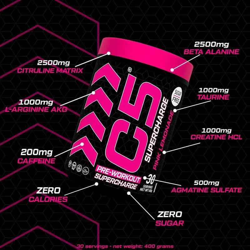 Ultramade C5 Supercharge Pre Workout Powder - 30 Servings