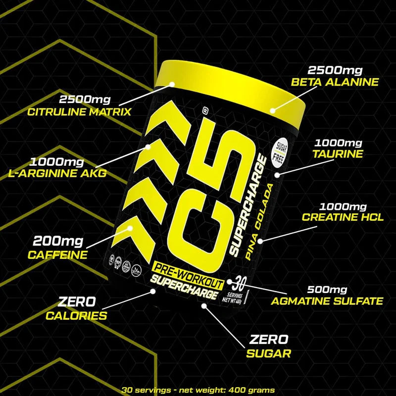 Ultramade C5 Supercharge Pre Workout Powder - 30 Servings