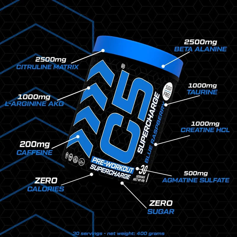 Ultramade C5 Supercharge Pre Workout Powder - 30 Servings