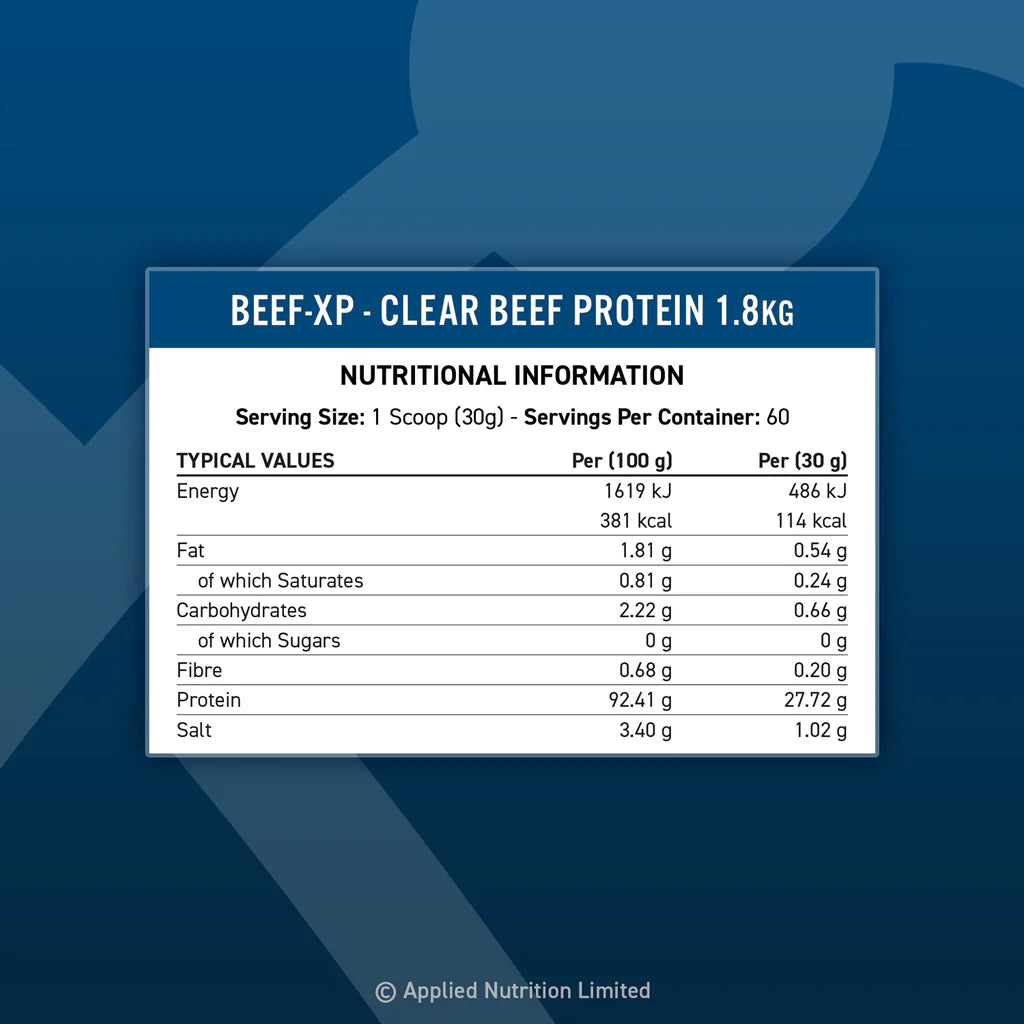 Applied Nutrition BEEF-XP Clear Beef Protein Isolate 4 lbs | 1.8 Kg
