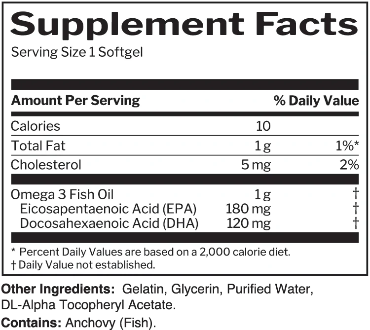 Rule1 Fish Oil Softgels -Omega-3 Fatty Acids