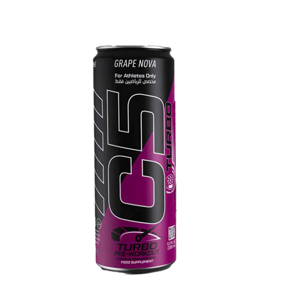 Ultramade C5 Turbo Pre-Workout Drink – 355 ml | 200 mg Caffeine - Grape Nova
