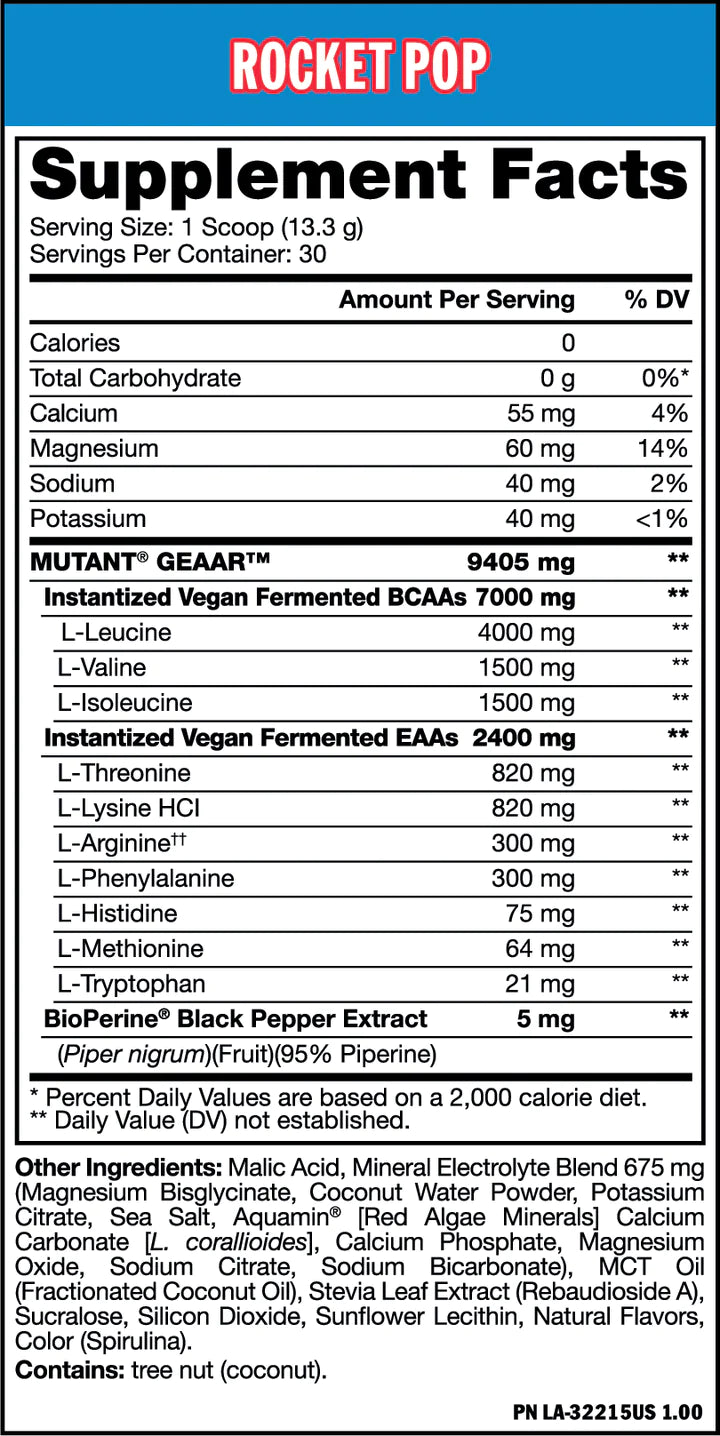 Mutant GEAAR - Complete Essential Amino Acids 30 Servings