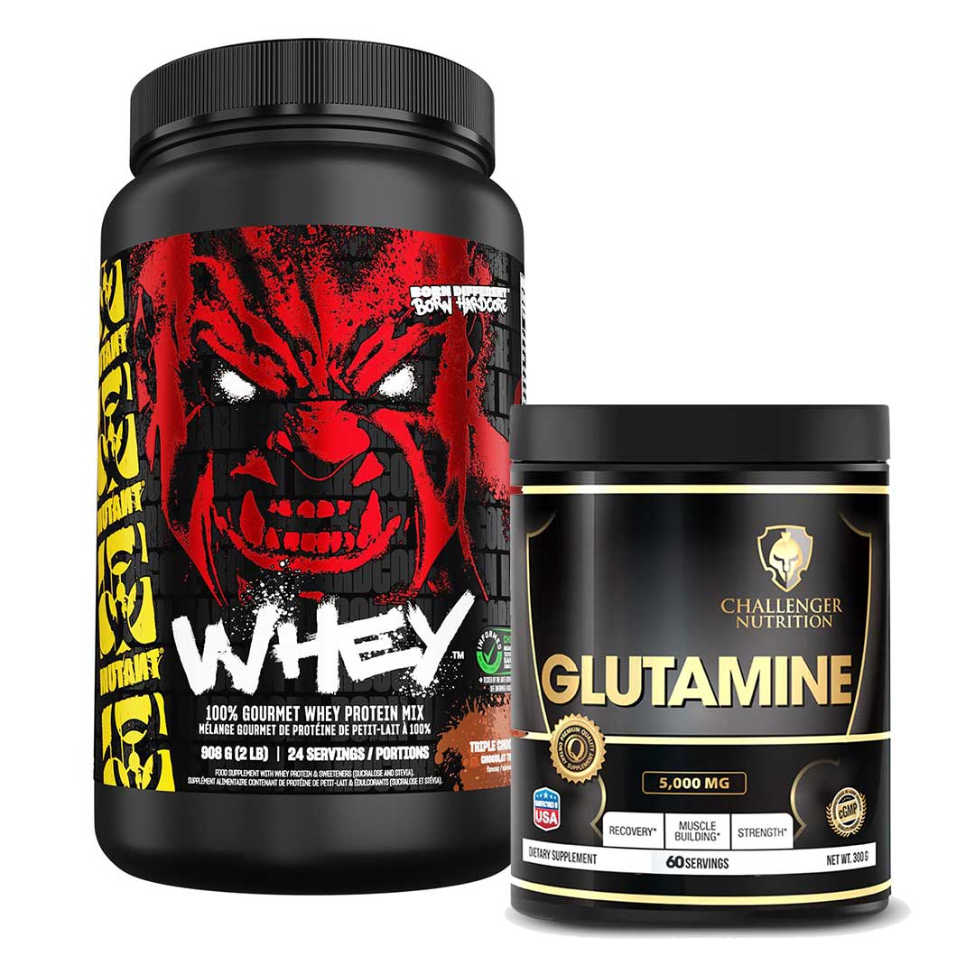 Smash Sale Mutant Whey 2 lb & Challenger Glutamine 60 Servings
