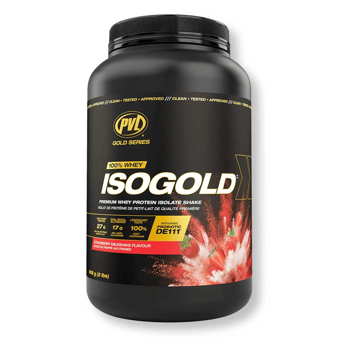 PVL Iso Gold - Premium Whey Protein Isolate 2lbs (908G)