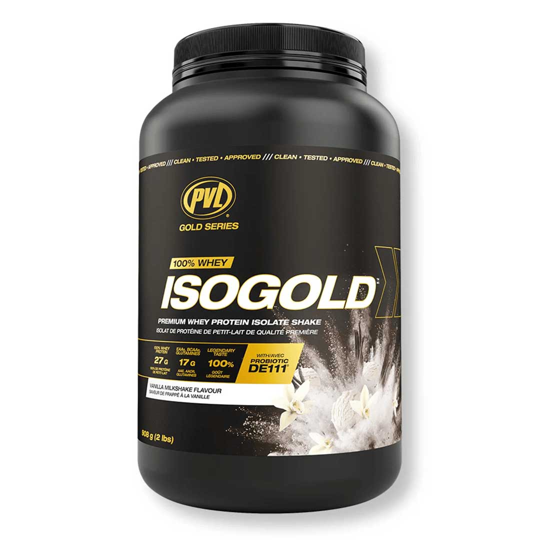 PVL Iso Gold - Premium Whey Protein Isolate 2lbs (908G)