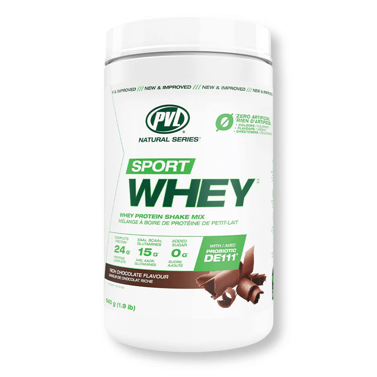 PVL Sport Whey - Whey Protein Shake Mix 1.9 LBS (840 G)