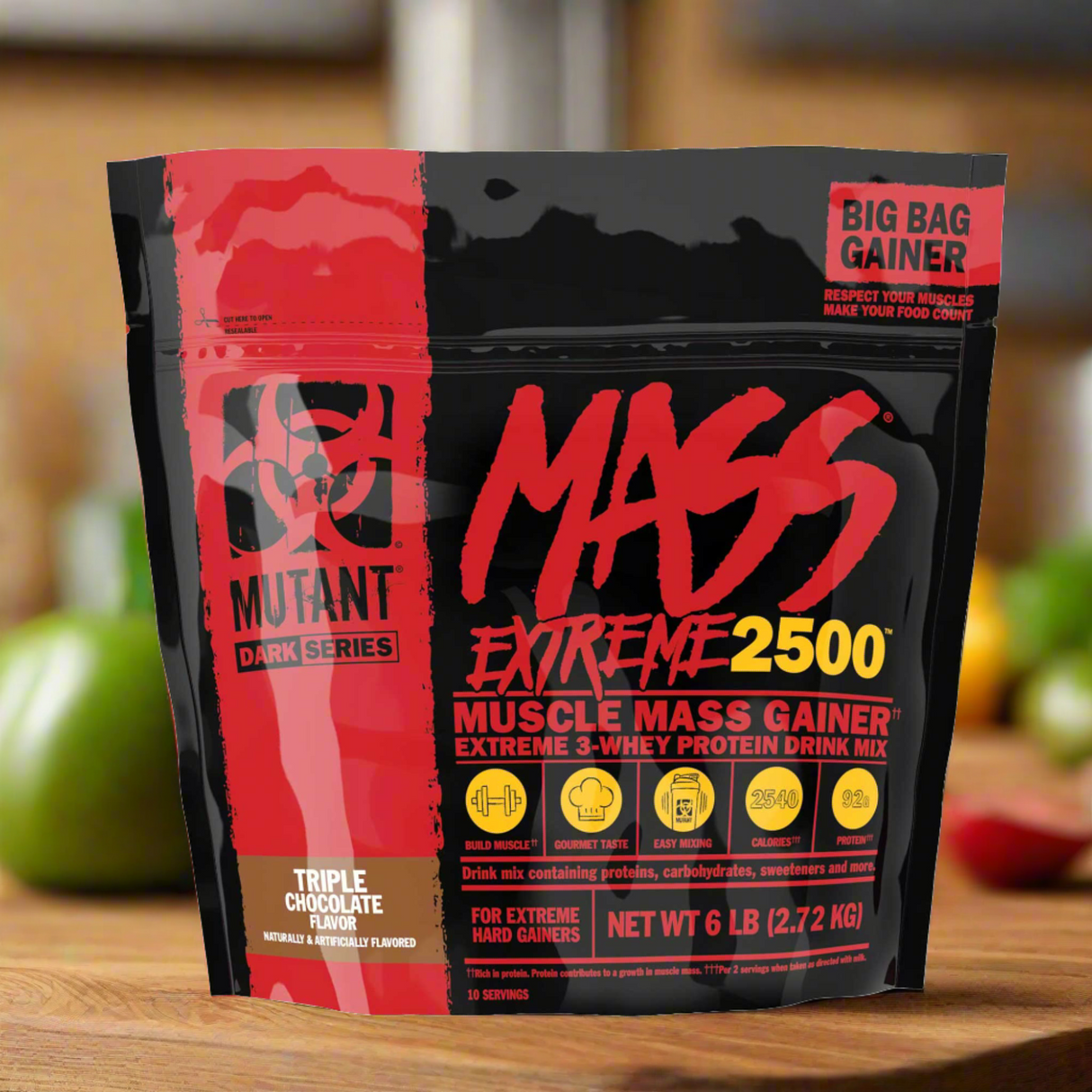 Mutant Mass Extreme 2500 - Muscle Mass Gainer 6 LBS (2.72 KG)