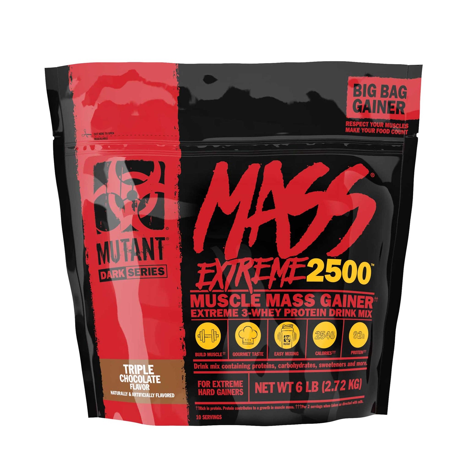 Mutant Mass Extreme 2500 - Muscle Mass Gainer 6 LBS (2.72 KG)