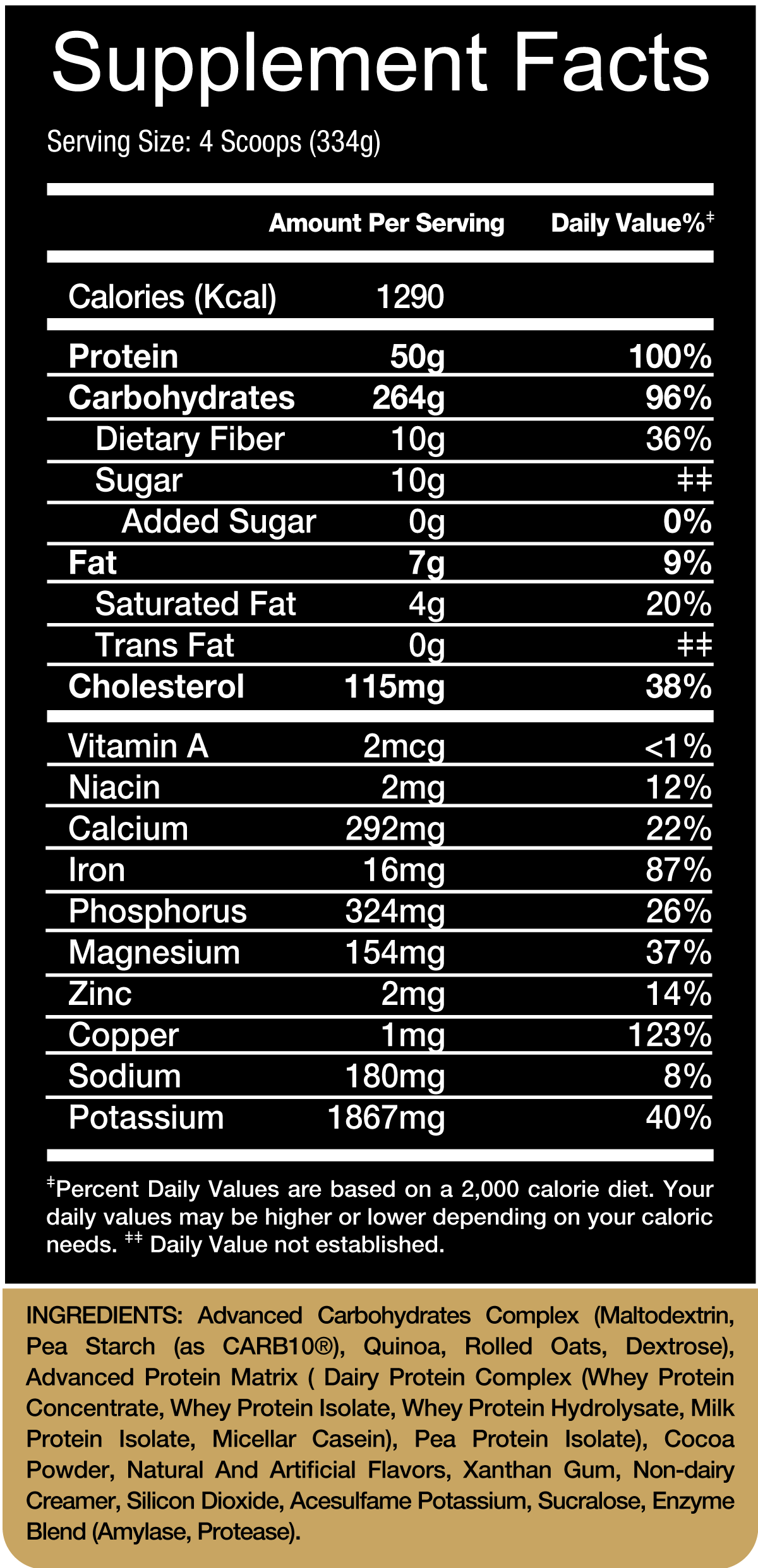 Victor Martinez Premium V-Bulk High Protein Lean Gainer 6 LBS (2.7 KG)