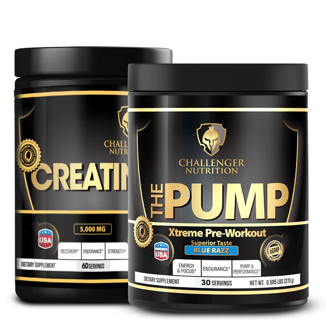 Smash Sale Challenger Nutrition The Pump 30 Servings + Challenger Nutrition Creatine Powder
