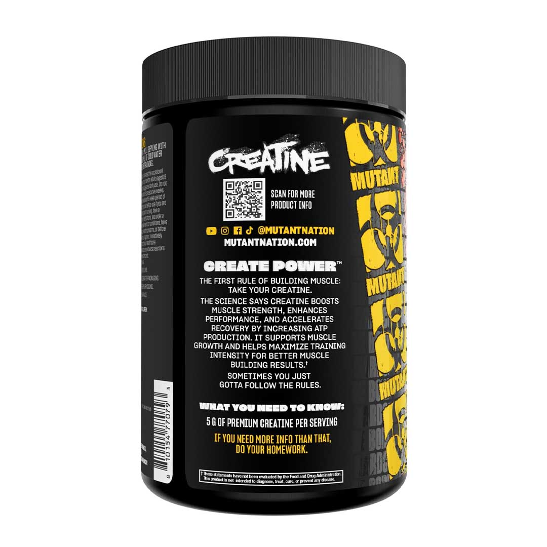Mutant Creatine - Creatine Monohydrate Micronized Powder - 60 Servings- 300 g