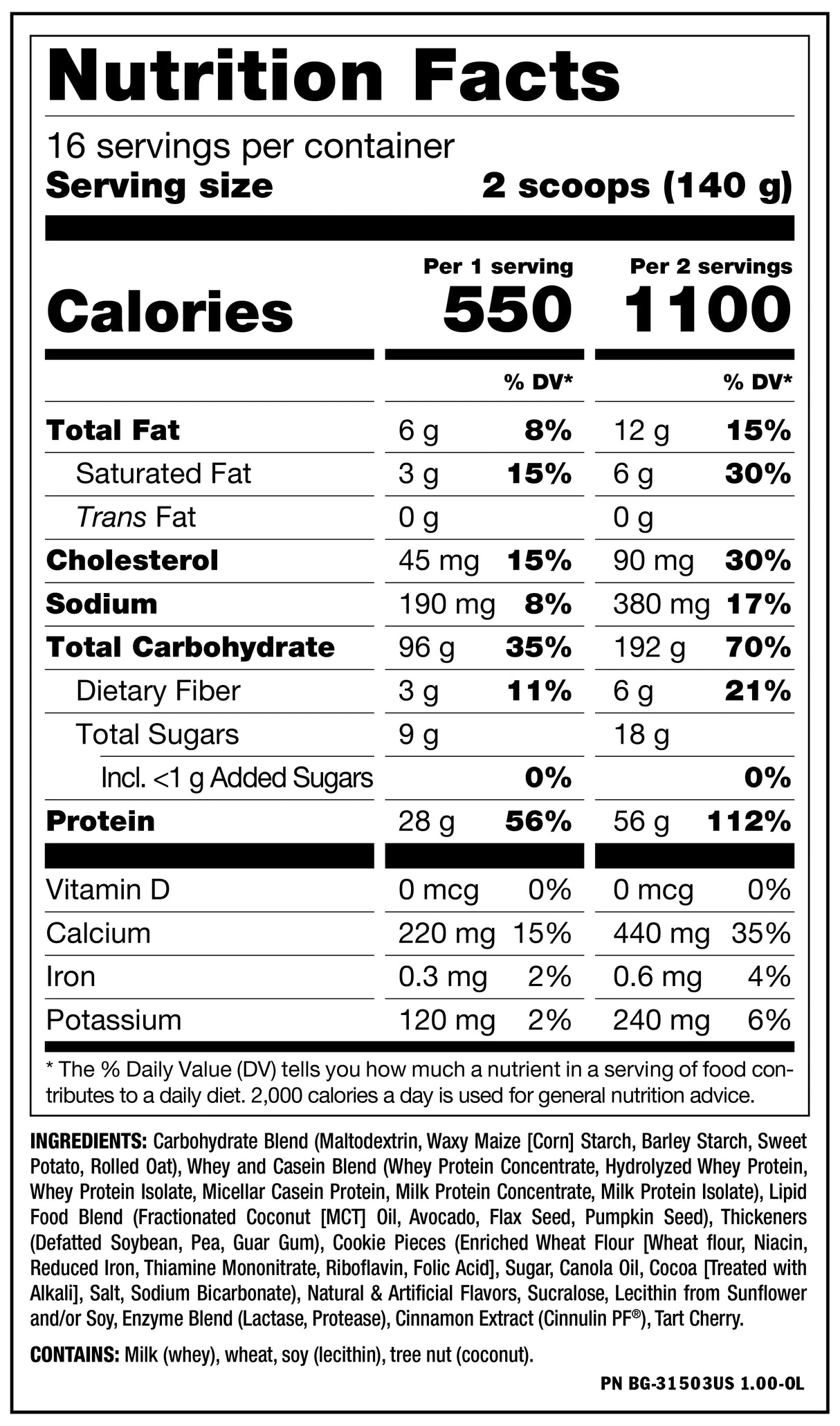 Mutant MASS - Muscle Mass Gainer 5 lbs (2.27 KG)