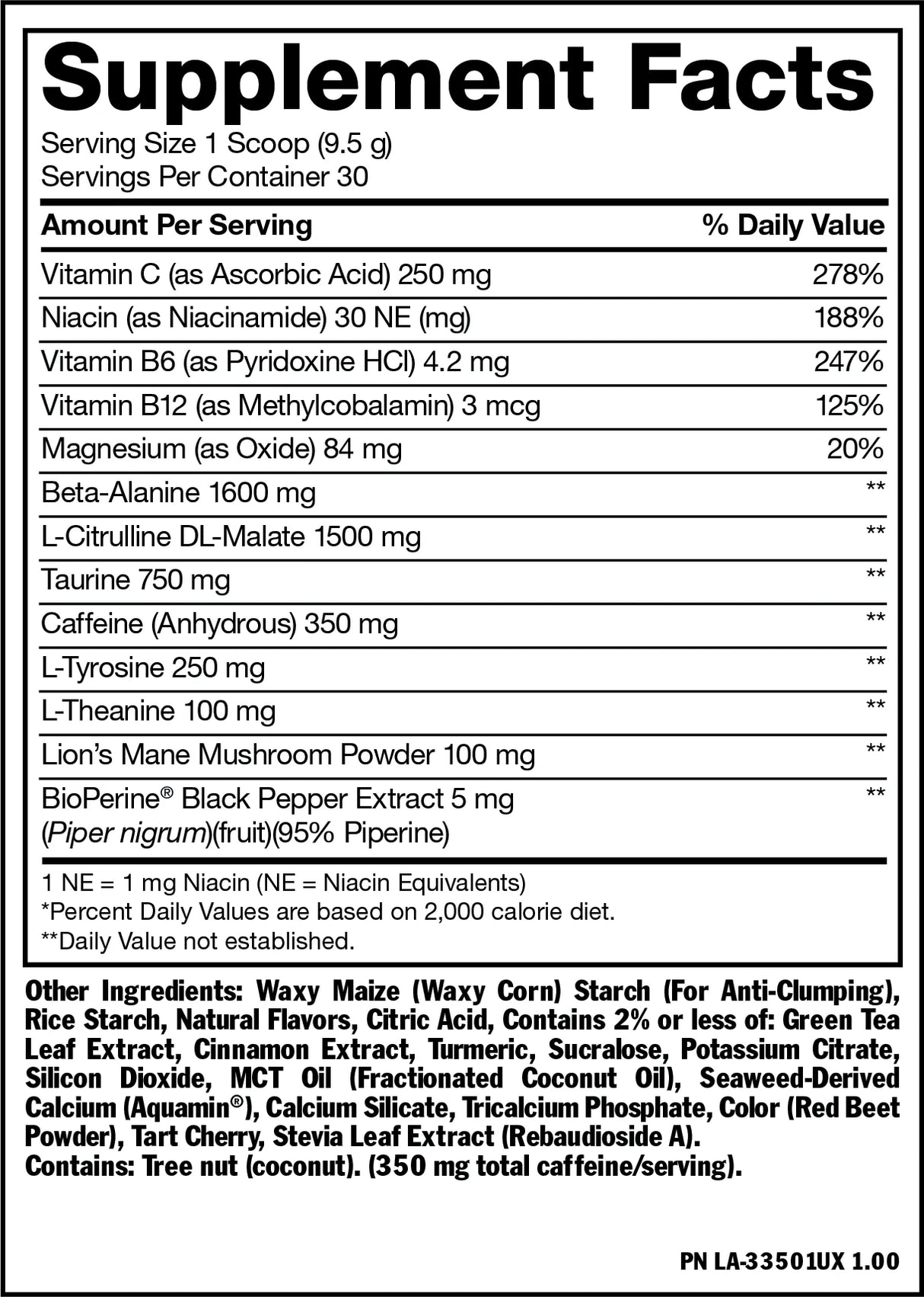 Mutant Madness - Pre-Workout Ultra-Concentrated 30 Servings