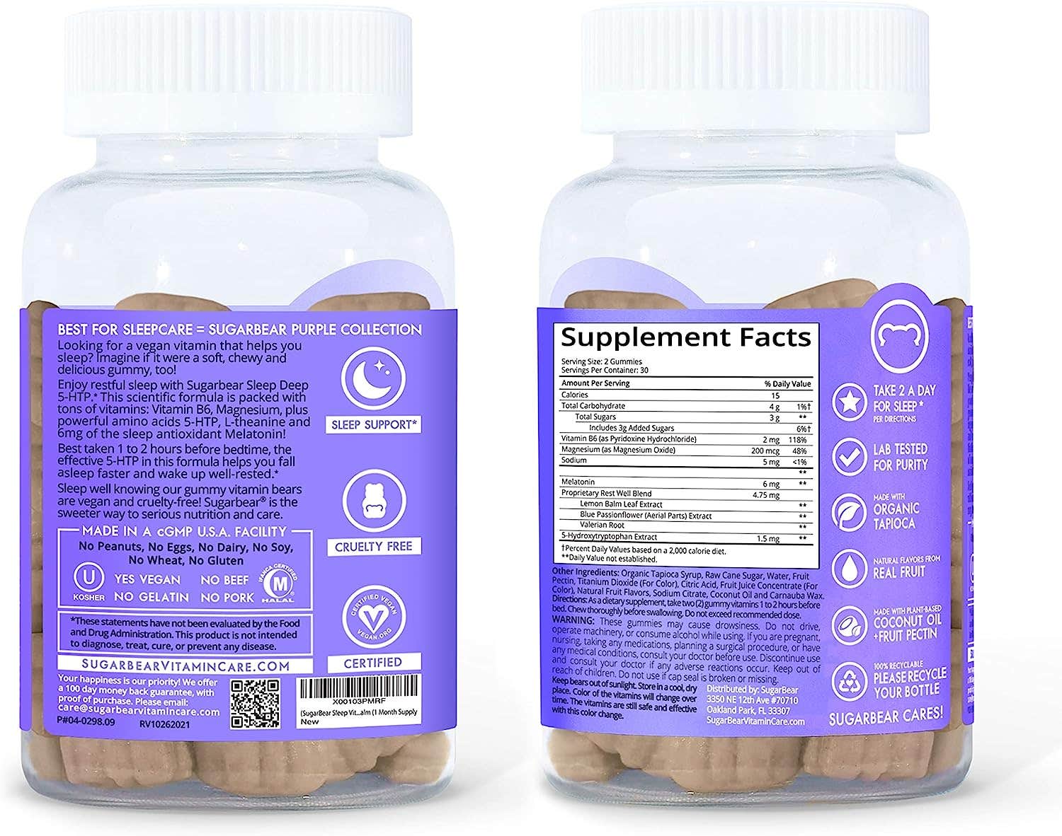 Sugarbear Sleep Deep 5-HTP - 60 Gummies