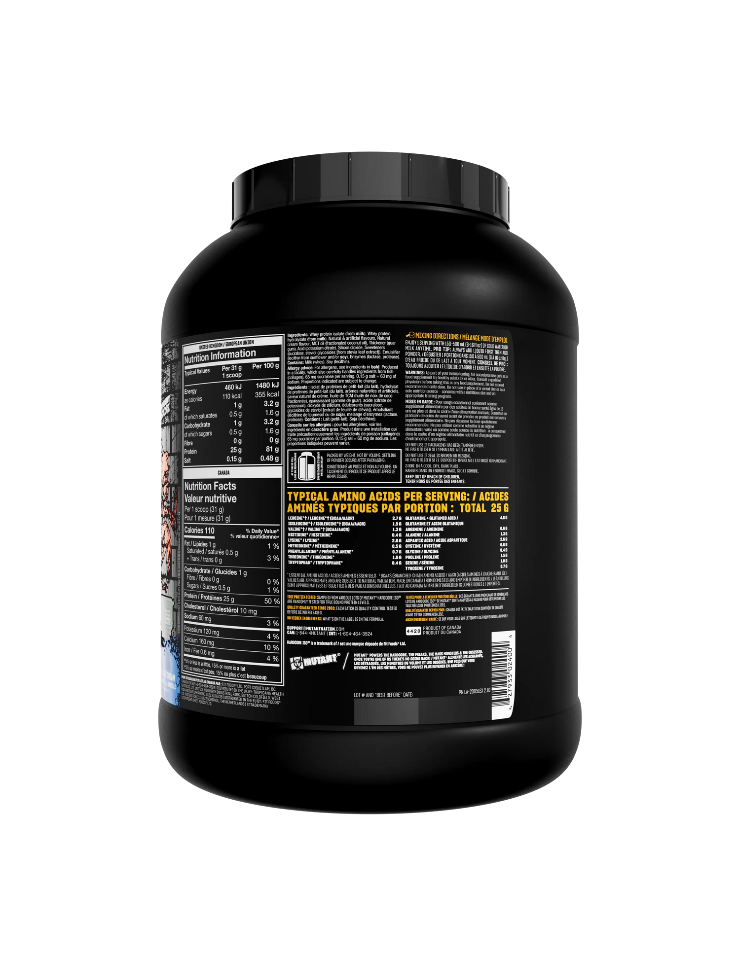 MUTANT® HARDCORE ISO | 5lbs