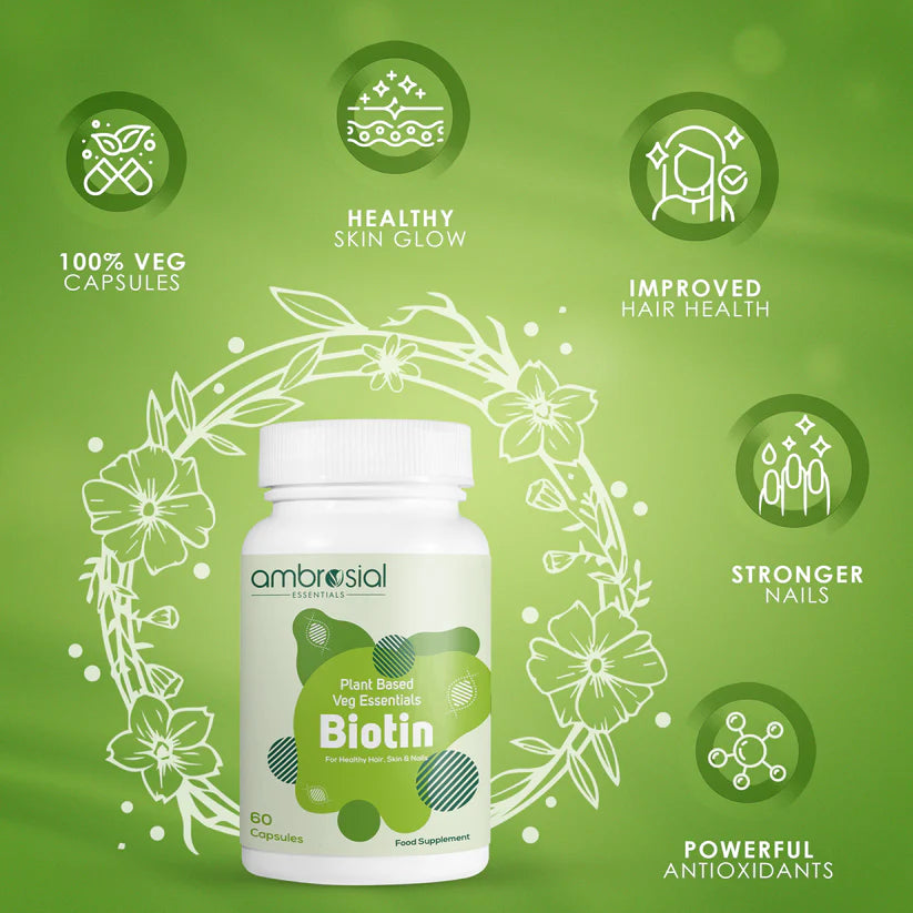 أمبروزيال - مكمل البيوتين لنمو الشعر 2500 ميكروغرام