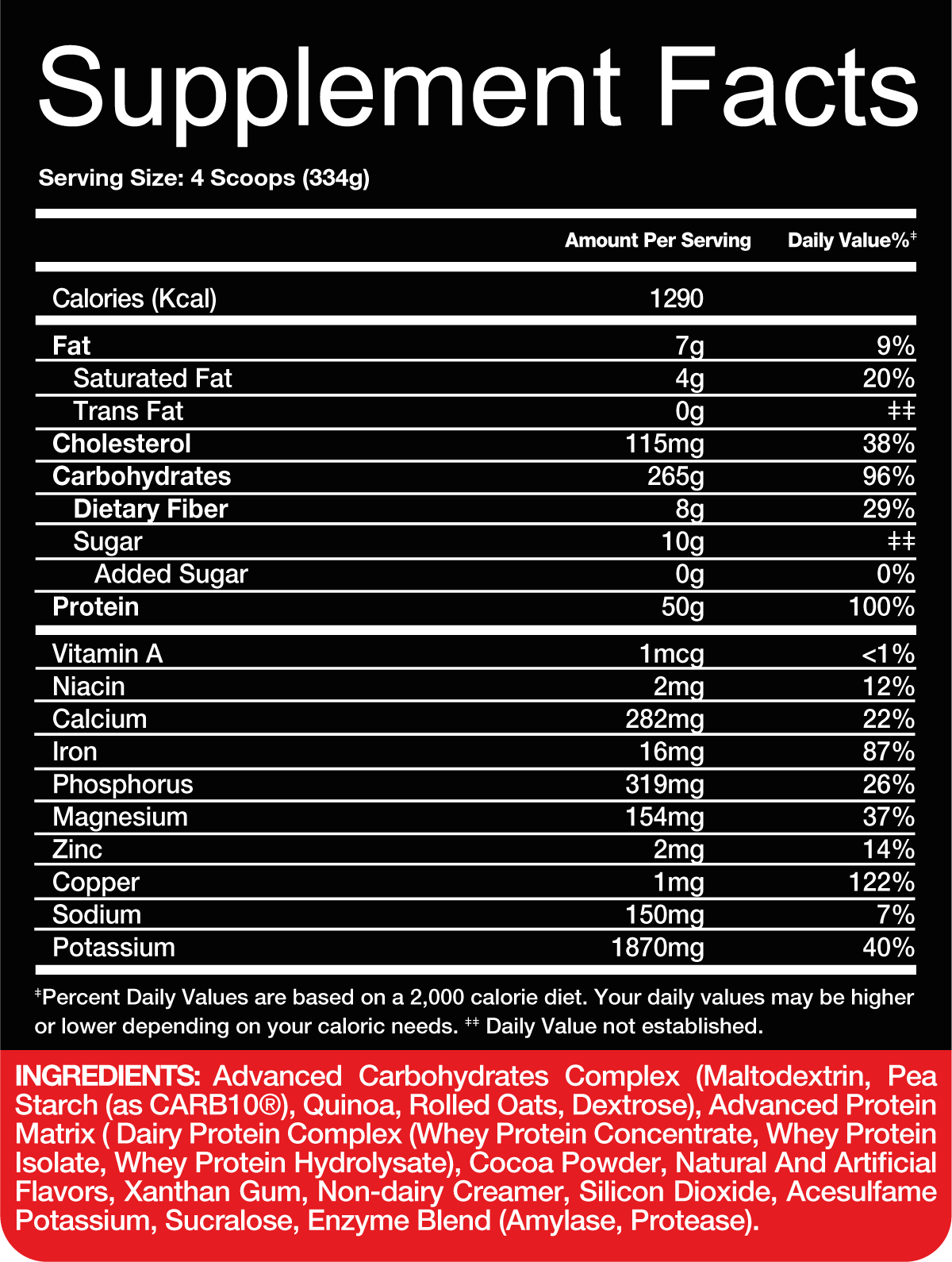 RedRex Big Mass Gainer 6 LBS (2.7 KG) – Muscle House