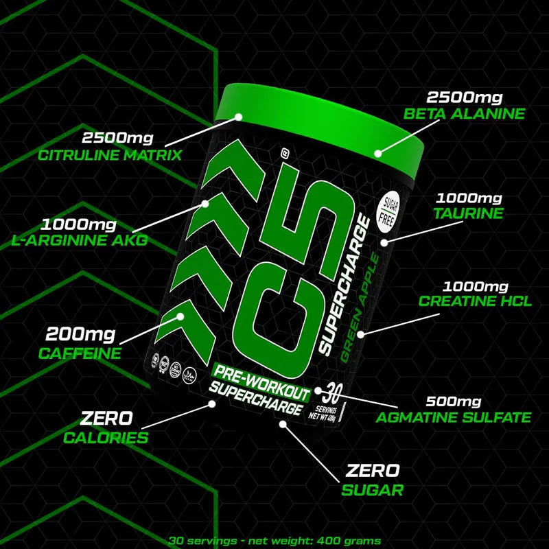 Ultramade C5 Supercharge Pre Workout Powder - 30 Servings