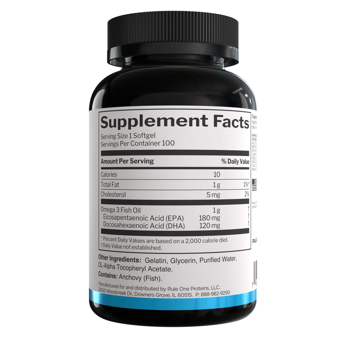 Rule1 Fish Oil Softgels -Omega-3 Fatty Acids