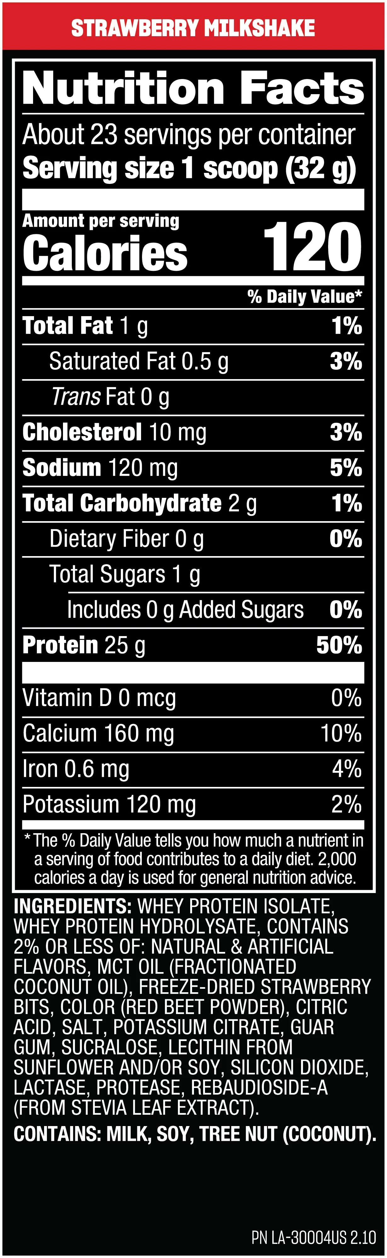 Mutant Hardcore Iso - Whey Protein Isolate 1.6 LBS (727 G) | 23 Servings