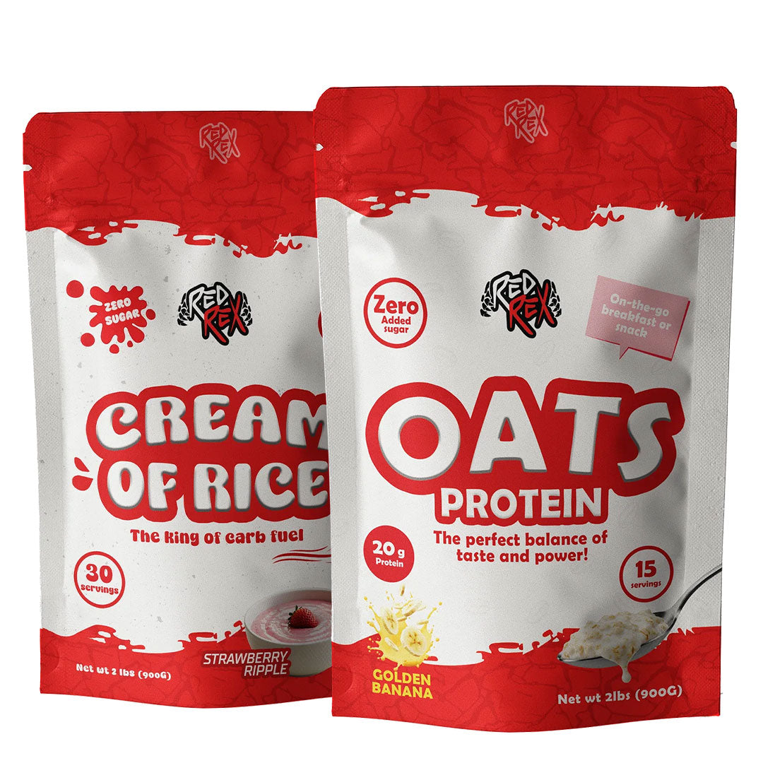 Big Ramy Labs Red Rex Oats Protein 15 Servings + Cream of Rice 30 Servings