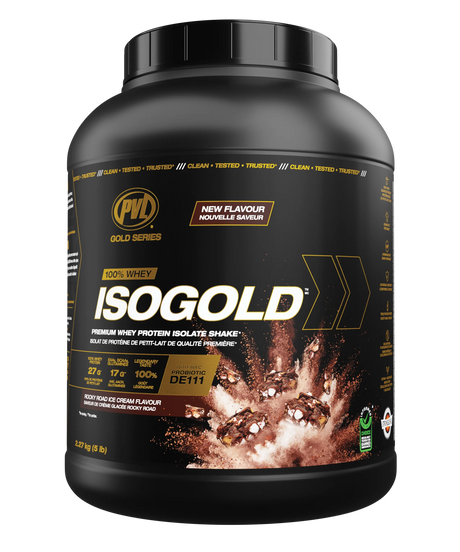 PVL Iso Gold - Premium Whey Protein Isolate 5lbs (2.27kg)