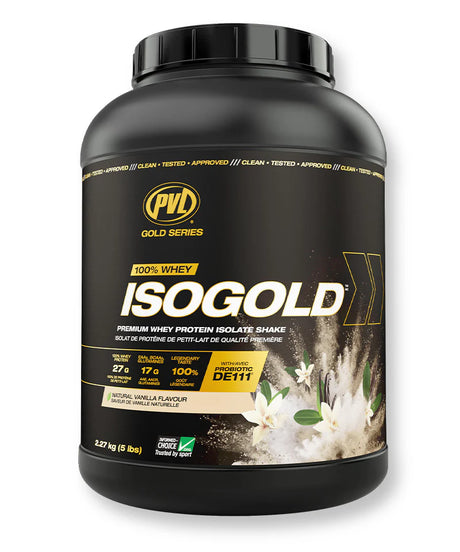 PVL Iso Gold - Premium Whey Protein Isolate 5lbs (2.27kg)
