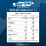 Applied Nutrition Pump 3G Zero Stim - Caffeine Free Pre-Workout | 25 Servings