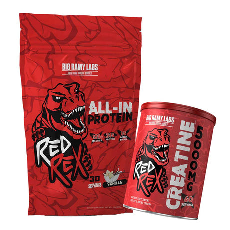 RedRex All In Protein 960gm - 30 Serving's & RedRex Creatine 5000mg Unflavoured | 60 Servings