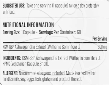 Applied Nutrition ASHWAGANDHA KSM66 | 60 Capsules