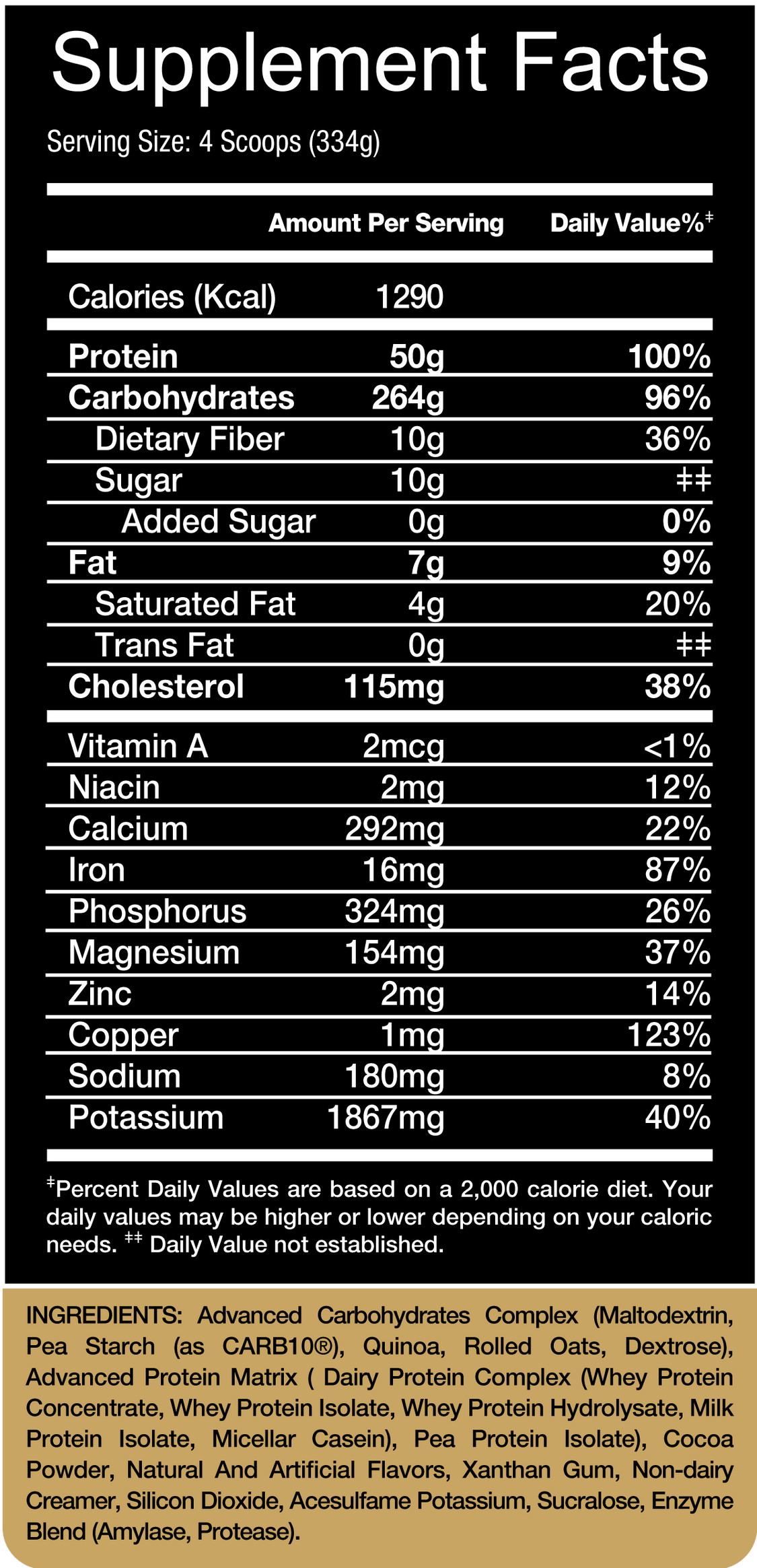Lean Gainer Ingeredients Victor Martinez Premium V-Bulk High Protein Lean Gainer 6 LBS (2.7 KG ...