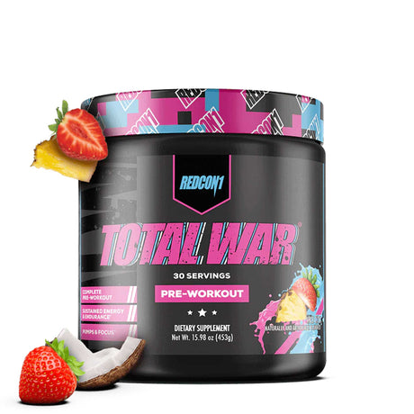 RedCon1 Total War Pre-workout - Complete Pre-Workout for Energy, Pumps & Focus