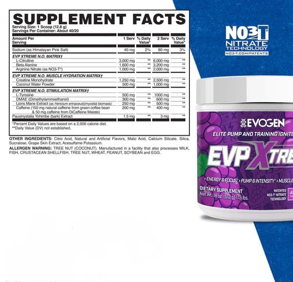 EVP Xtreme N.O. High-Stim Pre-Workout | 40 Servings