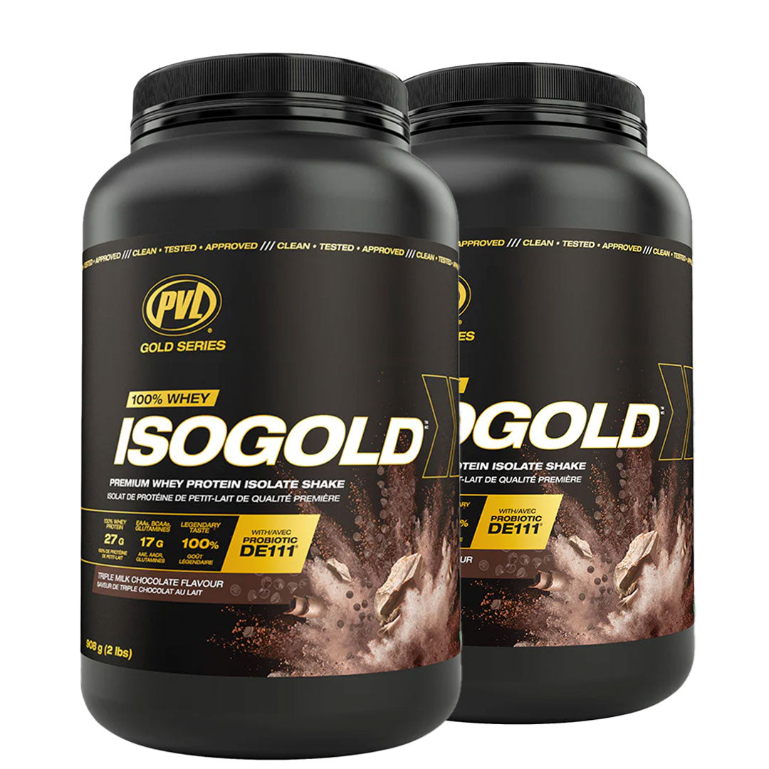 SMASH SALE - 2 PVL Iso Gold - Premium Whey Protein Isolate 2lbs (908G)