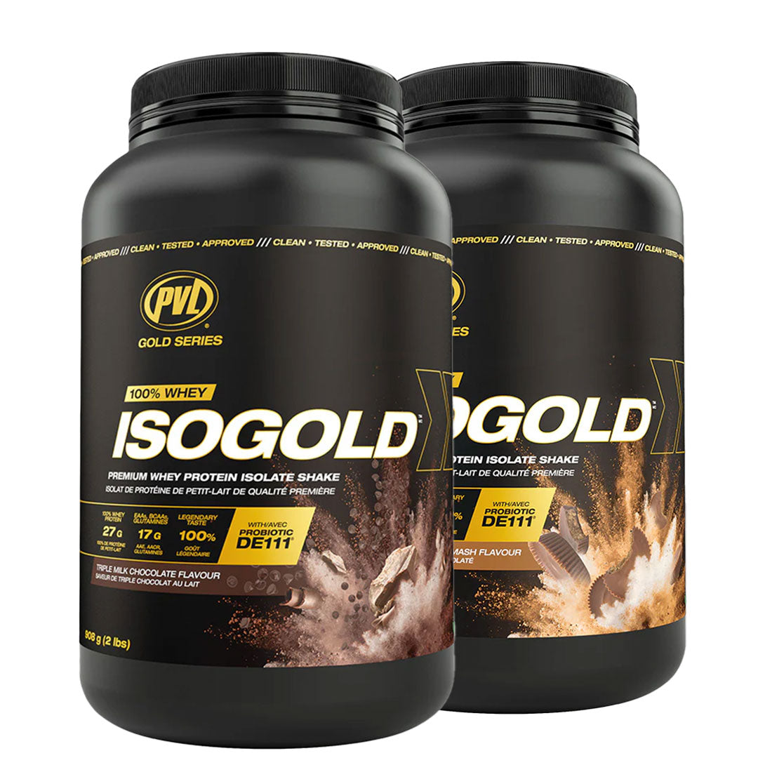 SMASH SALE - 2 PVL Iso Gold - Premium Whey Protein Isolate 2lbs (908G)