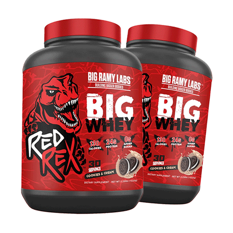 2 RedRex Big Whey - Whey Protein 2.25 LBS (1 KG)