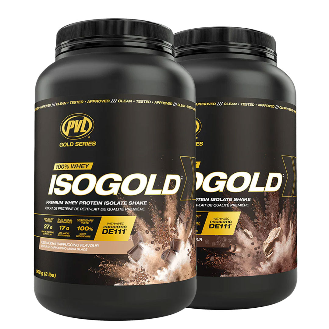SMASH SALE - 2 PVL Iso Gold - Premium Whey Protein Isolate 2lbs (908G)