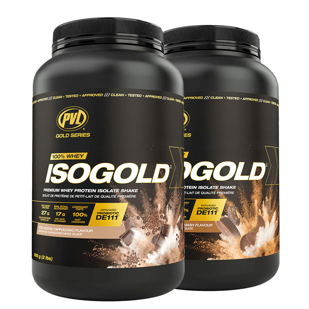 SMASH SALE - 2 PVL Iso Gold - Premium Whey Protein Isolate 2lbs (908G)