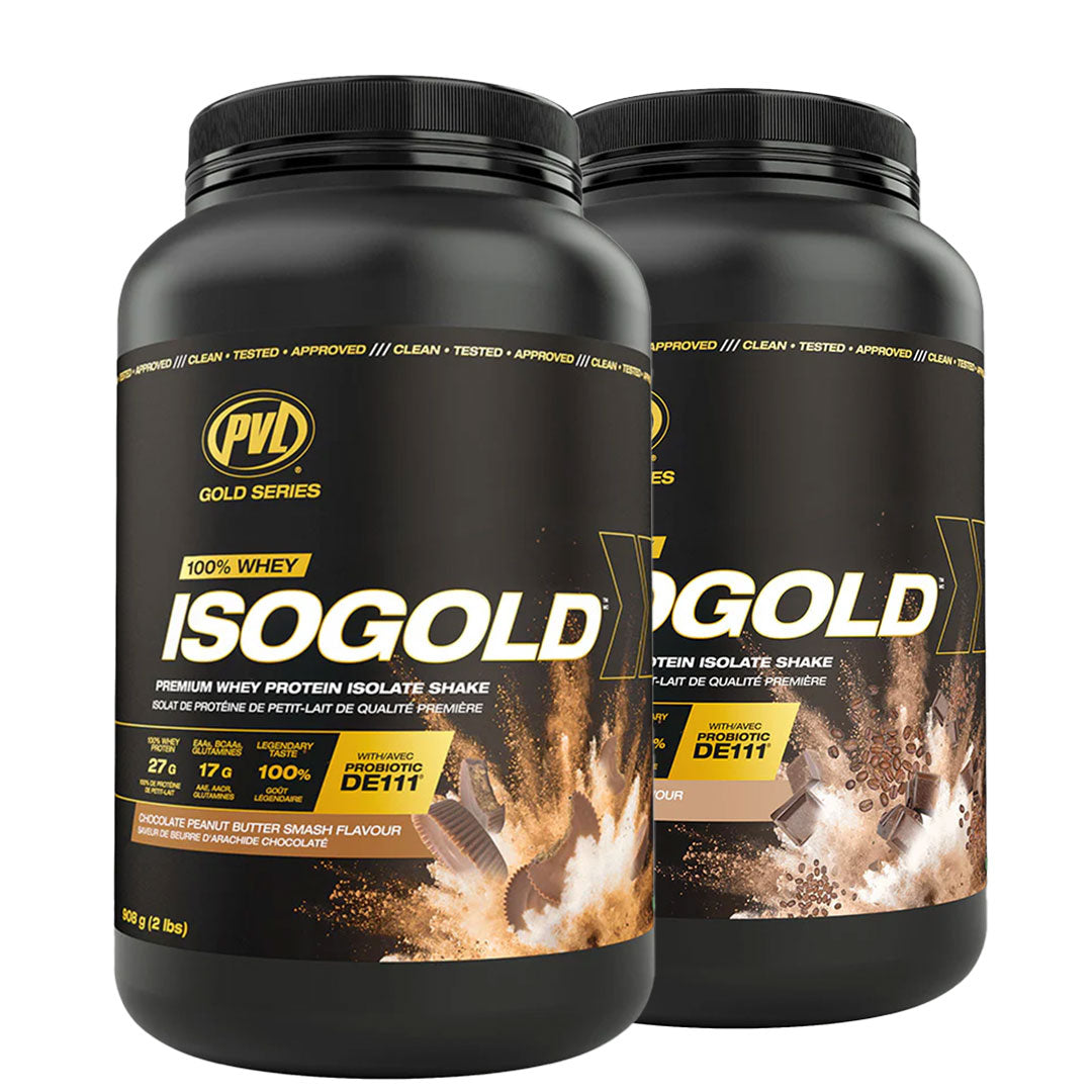 SMASH SALE - 2 PVL Iso Gold - Premium Whey Protein Isolate 2lbs (908G)
