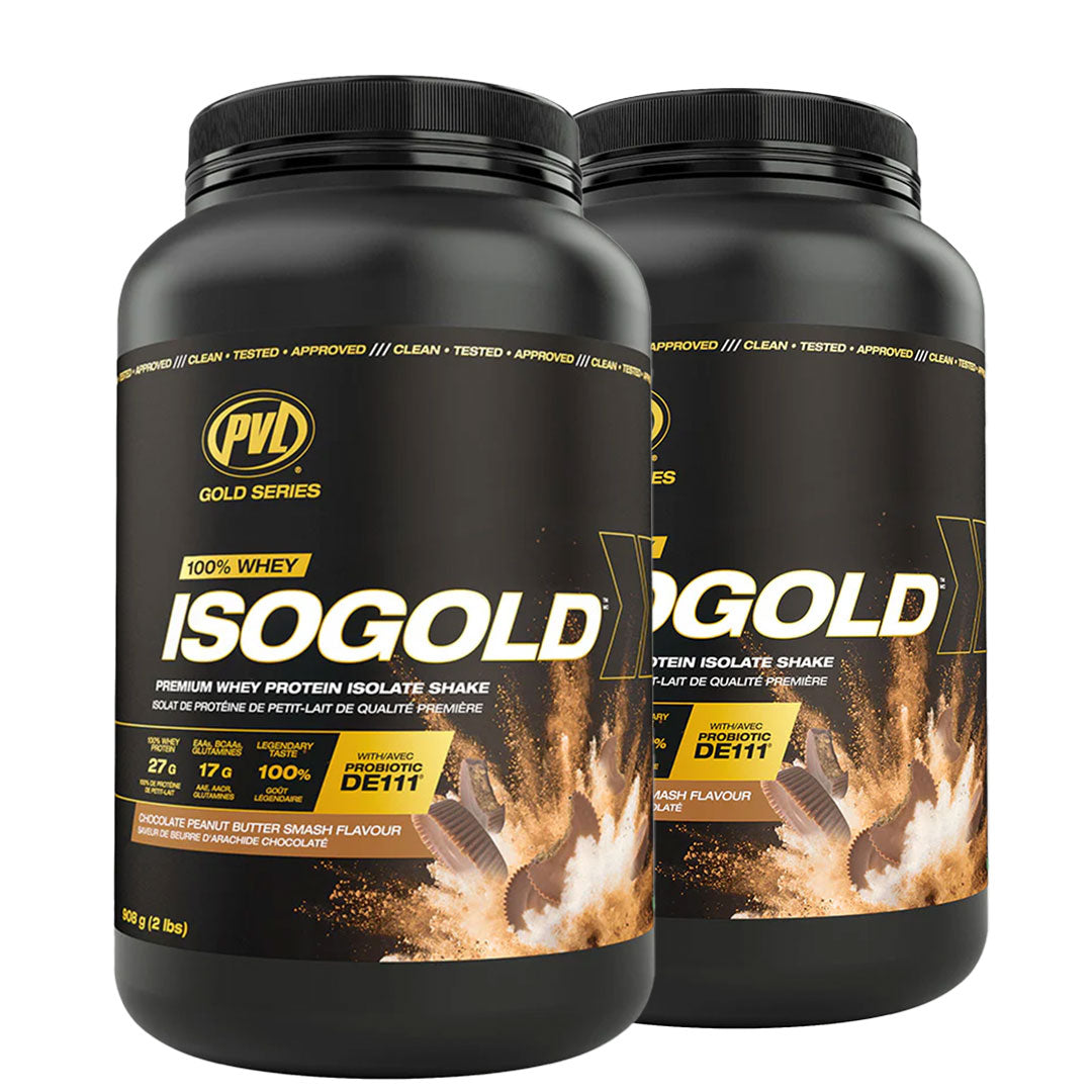 SMASH SALE - 2 PVL Iso Gold - Premium Whey Protein Isolate 2lbs (908G)
