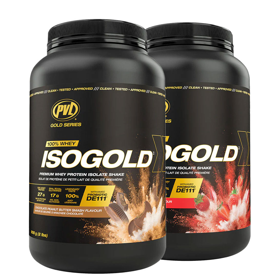 SMASH SALE - 2 PVL Iso Gold - Premium Whey Protein Isolate 2lbs (908G)