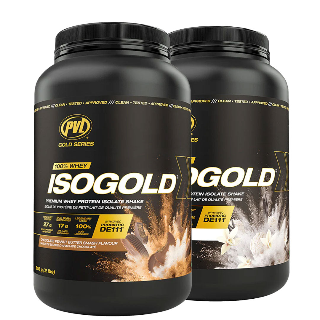SMASH SALE - 2 PVL Iso Gold - Premium Whey Protein Isolate 2lbs (908G)