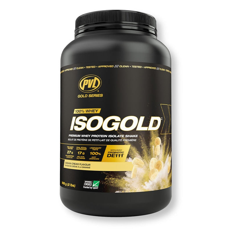 PVL Iso Gold - Premium Whey Protein Isolate 2lbs (908G)
