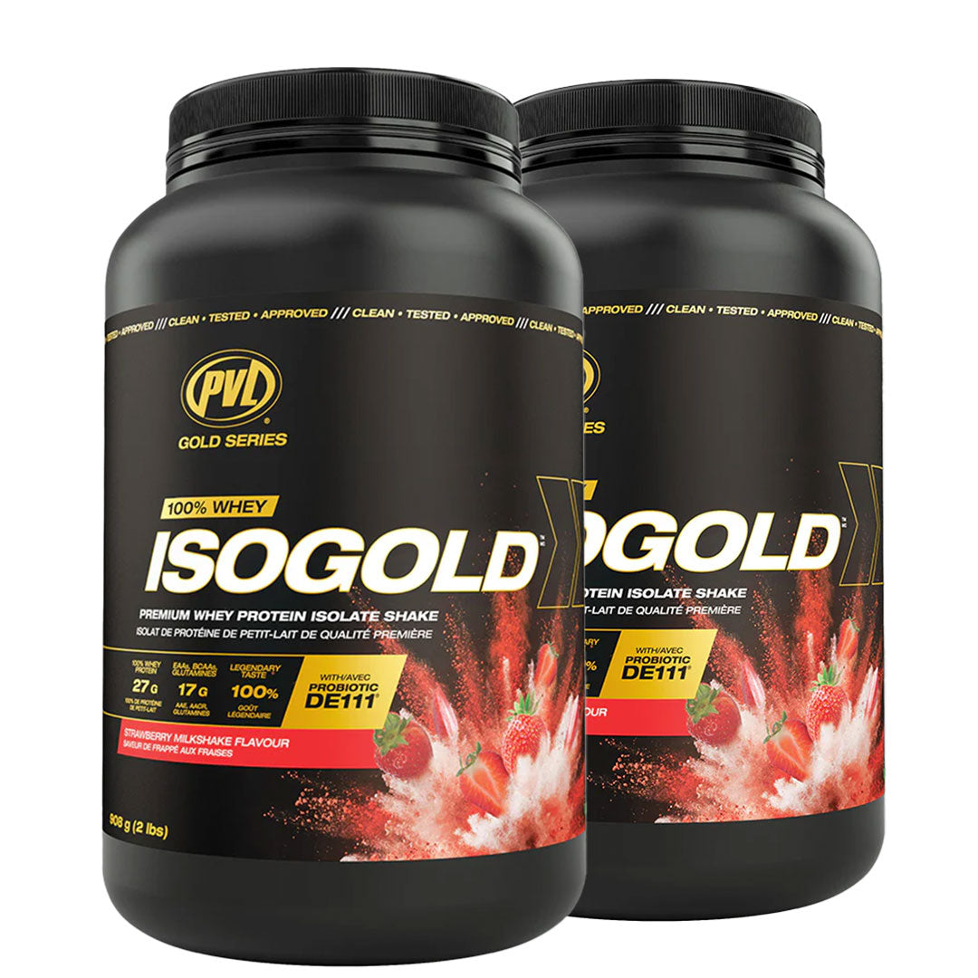 SMASH SALE - 2 PVL Iso Gold - Premium Whey Protein Isolate 2lbs (908G)