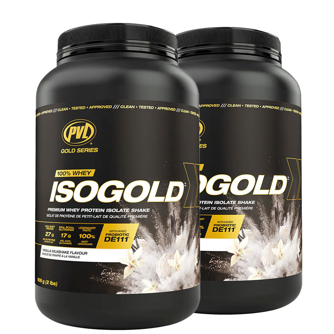 SMASH SALE - 2 PVL Iso Gold - Premium Whey Protein Isolate 2lbs (908G)